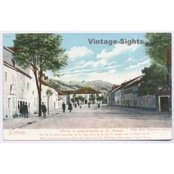 Cetinje / Montenegro: Grand Hotel Lokanda Njogoseva Street (Vintage PC ~1900s)