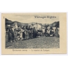 Cetinje / Montenegro: Market Scene Locals Traditional Costume Garb (Vintage PC ~1900s)