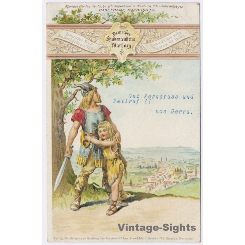 Maribor Marburg a.d. Drau / Slovenia: Deutsches Studentenheim Suedmark (Vintage PC ~1900s)