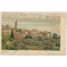 Lovran Lovrana / Croatia: Austrian Riviera Roofs View Church Raoul Frank Ottmar Zieher (Vintage PC 1901)