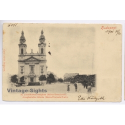 Budapest / Hungary: Jozsefvaros Church Maria Terezia Ter Ganz Antal To Oelsnitz (Vintage PC 1901)