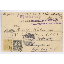 Budapest / Hungary: Jozsefvaros Church Maria Terezia Ter Ganz Antal To Oelsnitz (Vintage PC 1901)