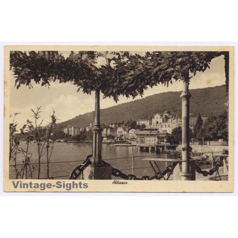 Opatija Abbazia / Croatia: Panorama Coast View Longomare Cesare Capell (Vintage PC 1942)