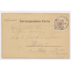 Prerov Prerau Moravia / Czechia: Panorama Castle View 1899 To Wien (Vintage PC)