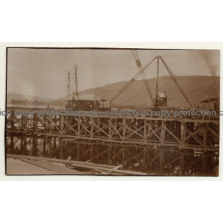 Congo-Belge: Chantier Du Port D'Ango / Shipyard (Vintage 2nd Gen.Photo B/W ~1930s)