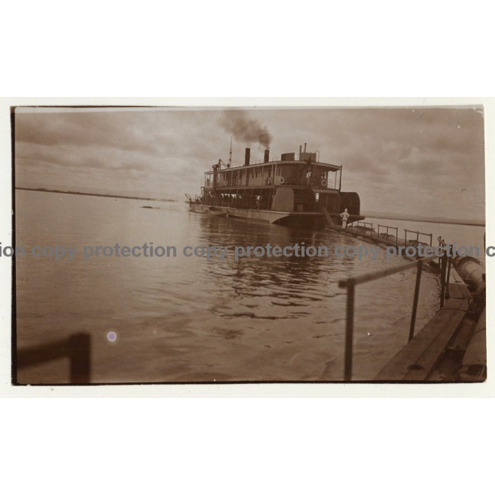 Congo-Belge: New Dredge For Kasai / Draguer (Vintage 2nd Gen.Photo B/W ~1930s)