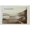 Macedonia: WWI German Soldier Billet Farmhouse Sentry Horse French Positions (Vintage RPPC 1916)