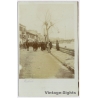 Skopje / Macedonia: Vardar River Promenade Soldiers WWI Üsküb Stone Bridge (Vintage RPPC 1915)