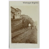 Veles / Macedonia: Railway Tunnel German Soldiers WWI Ottoman Architecture (Vintage RPPC 1916)