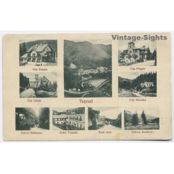 Baile Tusnad / Romania: Multi View Oscar Adler Brasov Cursa I Postmark Timisoara (Vintage PC 1927)