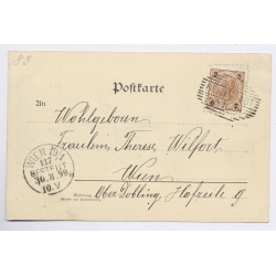 Reichstadt Zakupy Bohmeia / Czechia: Panorama Bienert Niemes Vienna Stamp (Vintage PC 1899)