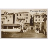 Korcula / Croatia: City Loggia Stone Stairs Entrance View (Vintage RPPC ~1920s)