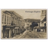Targu Secuies Kezdivasarhely / Romania: Agrar Bank Street Scene (Vintage PC 1922)