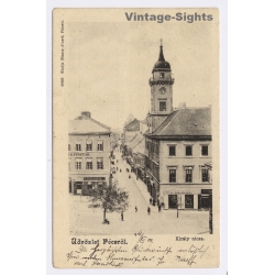 Pécs Fünfkirchen / Hungary: Kiraly Utca Street Pozsony Stamped(Vintage PC 1902)