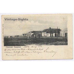 Tenke Tinca / Romania: Bihor Street View Storefront Austro-Hungarian Era (Vintage PC 1904)