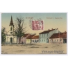 Moson Mosonmagyarovar / Hungary: Kapolna-ter Kapellen Platz Church (Vintage PC 1920s)