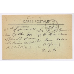 Saint Lauren Les Bains / France: Les Bains Ardeche Hot Spring Source (Vintage PC 1923)