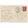 Li Pizou Dordogne /  France: Place de la Poste Town Square Inhabitants (Vintage PC 1909)