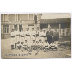 France: Post Office Telegraph Fanfares Brass Band Trumpets Musicians (Vintage RPPC ~1910s)
