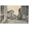 Loyes Ain / France: Grande Rue Street View Inhabitants Children Horse Vialette (Vintage PC 1908)