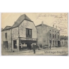 Juvincourt Aisne / France: Dorfstrasse Street View German Occupation Newpaper Shop WWI (Vintage PC ~1910s)