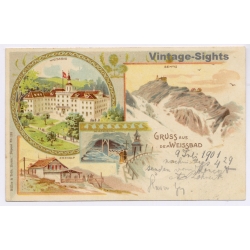 Switzerland: Gruss Aus Dem Weissbad Appenzell (Vintage PC Litho 1901)