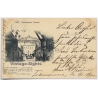 Vals Les Bains / France: Etablissement Thermal Paid With Swiss Stamp To Germany (Vintage PC 1899)