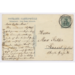 Neulautern / Germany: Panorama View Kaufmann Carl Kircher (Vintage PC 1908)