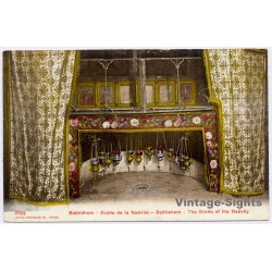 Bethlehem / Palestine: Grotto Of The Nativity Holy Land Photoglob (Vintage PC ~1910s)