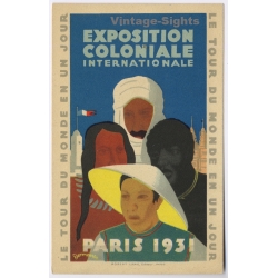 Paris: Exposition Coloniale Internationale 1931 Art Deco Victor Desmeueres (Vintage PC)