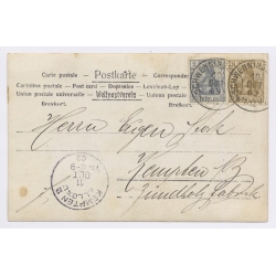 Radolfzell / Bodensee: Hikers Mettnau Türmle Scheffel Postmarked Kempten (Vintage RPPC 1902)