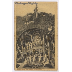Baden-Württemberg: Elfen-Grotte Schloss Lichtenstein Nebelhöhle Fantasy Elves Gnomes (Vintage PC 1900s/1910s)