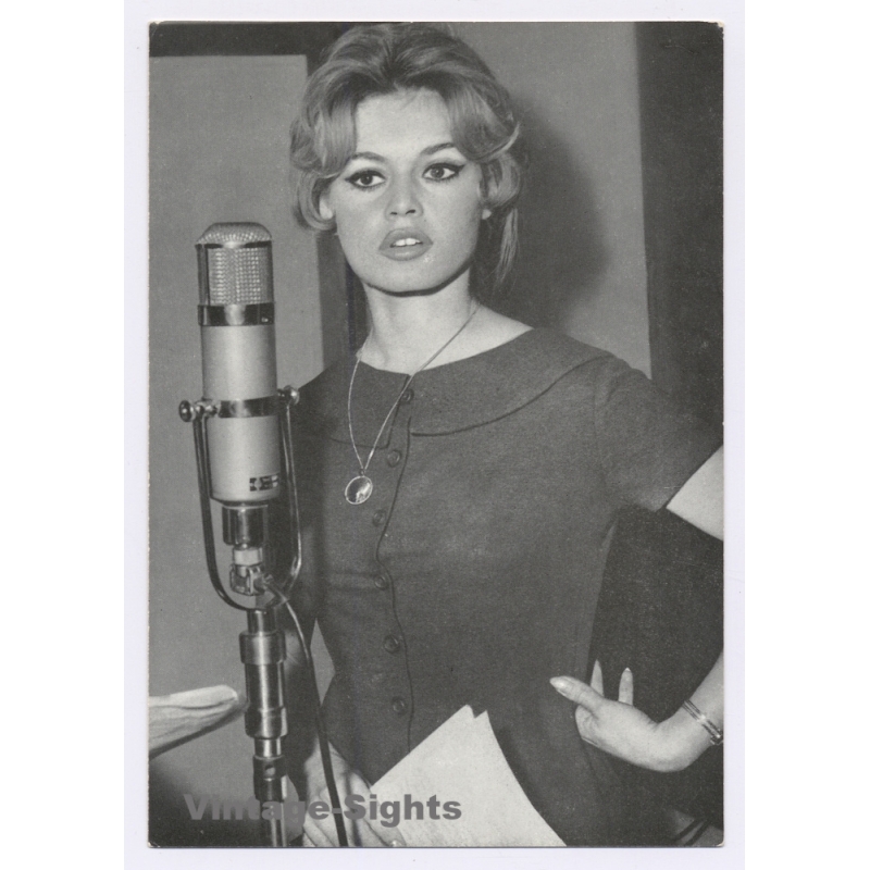 Brigitte Bardot French Actress Movie Star Cinema (Vintage PC ~1960s)