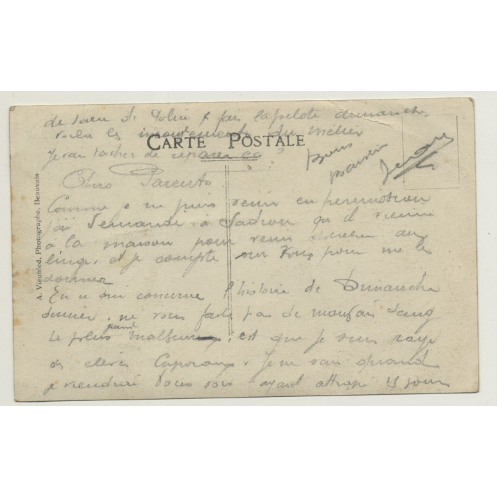 Early Photo Of Football Or Rugby Team / Belgium? (Vintage RPPC ~1920s/1930s)