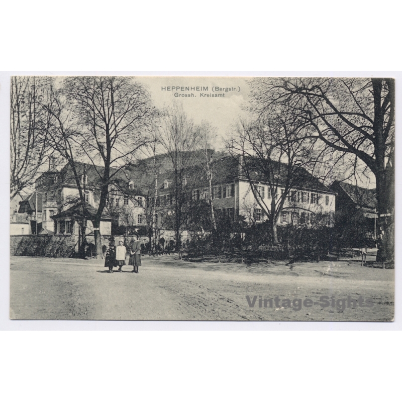 Heppenheim (Bergstrasse) / Germany: Grossherzogliches Kreisamt (Vintage PC ~1910s)
