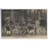 France: Chantilly Chasse à Courre Meute - Hunting Hounds Horns (Vintage PC ~1910s)