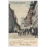 Copenhagen / Denmark: Kobmagergade Rundetaarn Horse Tram (Vintage PC 1905)
