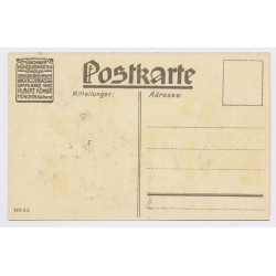 Paul Hey: Ringelreihen Organ Grinder Münchner Künstlerkarten (Vintage PC ~1910s)