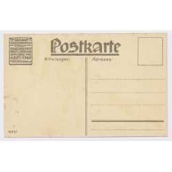 Paul Hey: Frühlingswanderung Hiker Man Münchner Künstlerkarten (Vintage PC ~1910s)