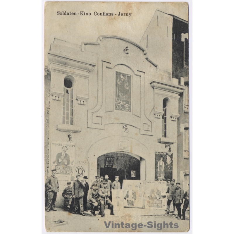 Jarny / France: Soldaten Kino Conflans Cinema Military History WWI (Vintage PC 1917)