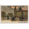 Paul Hey: München Ludwigstrasse Feldherrenhalle Tramway (Vintage PC 1904)