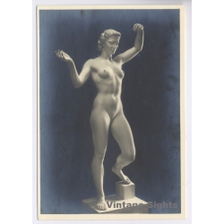 Arno Breker: Anmut Nude Woman Sculpture / Charlotte Rohrbach (Vintage RPPC 1930s/1940s)