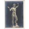 Arno Breker: Anmut Nude Woman Sculpture / Charlotte Rohrbach (Vintage RPPC 1930s/1940s)