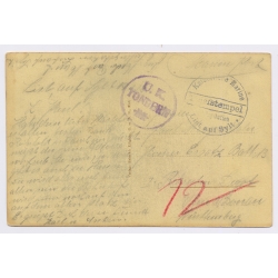SMS Ostfriesland Kaiserliche Marine WWI Imperial German Navy Feldpost Flugstation List Sylt Tondern (Vintage PC 1915)