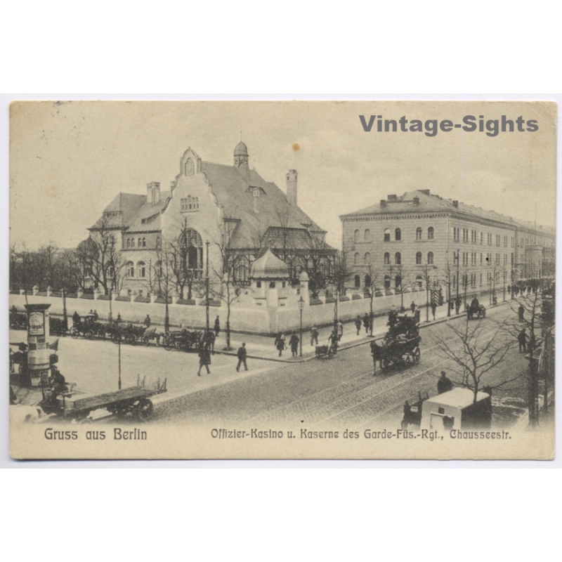 Berlin: Kaserne Garde Fusilier Regiment Maikäferkaserne (Vintage PC 1914)