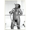 Nude Female Takes A Shower *3 (Vintage Photo B/W GDR 1980s)