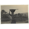 Congo-Belge: Indigenous Babila Woman & Baby / Lip Plate (Vintage Photo B/W ~1930s)