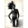 Great Shot Of Longhaired Nude Man In Motion / Gay Int (Vintage Large Photo Master 1980s)