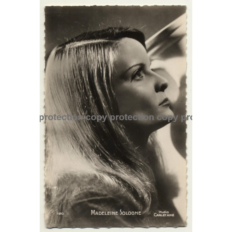 Actrice / Actress: Madeleine Sologne / Editions PI (Vintage RPPC ~ 1950s) Actrice / Actress: Madeleine Sologne / Editions PI (Vintage RPPC ~ 1950s)