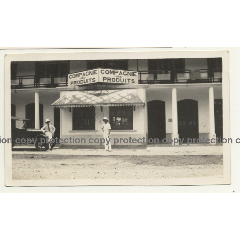 Congo-Belge: Storefront Compagnie Des Fruits / Elisabethville? (Vintage Photo ~1930s) Congo-Belge: Storefront Compagnie Des Fruits / Elisabethville? (Vintage Photo ~1930s)